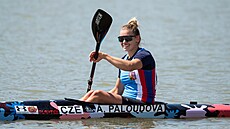 Kajakáka Aneka Paloudová na Svtovém poháru v maarském Szegedu.