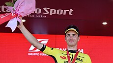 Olav Kooij si vychutnává své první vít�zství v etap� na Grand Tour.