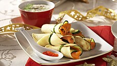 Slan� pala�inky s lososem