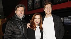 Stanislava Jachnická s man�elem Petrem a synem Matyá�em (b�ezen 2023)