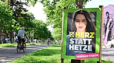 Politička rakouských Zelených Lena Schillingová vede kampaň do eurovoleb 2024