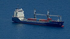 Nákladní lo� Borkum u �pan�lských b�eh� (16. kv�tna 2024)