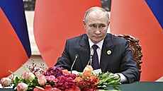 Vladimir Putin v ínském Pekingu na dvoudenní státní návtv (16. kvtna 2024)