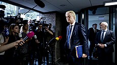 P�edseda krajn� pravicové Strany pro svobodu (PVV) a vít�z voleb Geert Wilders...