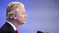 P�edseda krajn� pravicové Strany pro svobodu (PVV) a vít�z voleb Geert Wilders...