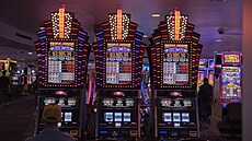 Casino uvnit hotelu The Mirage v Las Vegas. (16. kvtna 2024)