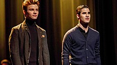 Chris Colfer a Darren Criss v seriálu Glee (2012)
