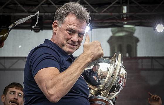 Oslavy zisku titulu mistr� sv�ta v ledním hokeji na Starom�stském nám�stí v...