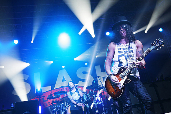 Slash na praském koncert v roce 2015