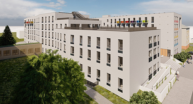 Vizualizace nových vysokokolských kolejí Ostravské univerzity (29. kvtna 2024)