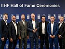 Slavnostní vyhlá�ení cen Mezinárodní hokejové federace IIHF. �eský tým z...