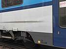 Na praském hlavním nádraí se stetl osobní vlak s posunovací lokomotivou....