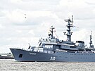 Ruská válená plavidla bhem cviení ve Finském zálivu (28. ervence 2022)