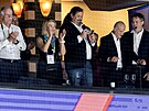 �e�tí hokejisté porá�í v semifinále �védsko. Slavomír Lener, Martin Straka a...