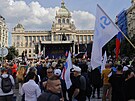 Pedvolební mítink SPD a Trikolory na Václavském námstí. (23. kvtna 2024)