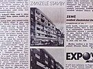 �lánek architekta Zde�ka Luke�e z roku 1989