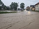 Voda z pol napchala kody v Blejov na Domalicku.