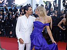Benjamin Larretche a Petra Nmcová v Cannes (22. kvtna 2024)