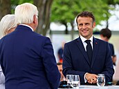 Macron se v Berlín setkal s nmeckým prezidentem Frankem-Walterem...