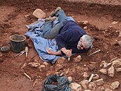 Významný archeologický nález hrobu z doby haltatské v pondlí prezentovalo...