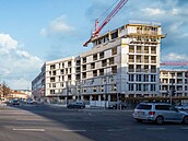 Prbh výstavby nové Parkové tvrti na ikov