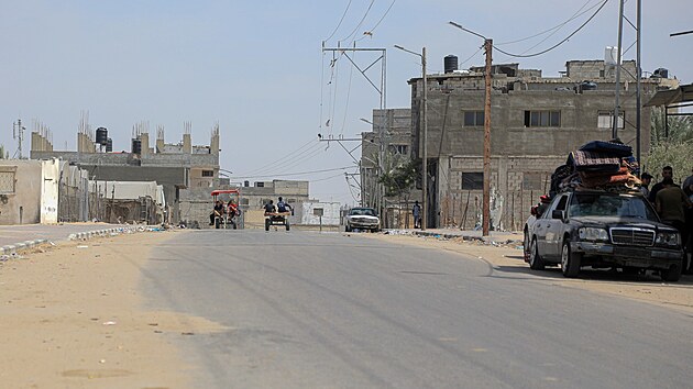 Przdn silnice v Rafhu v Psmu Gazy (20 kvtna 2024)
