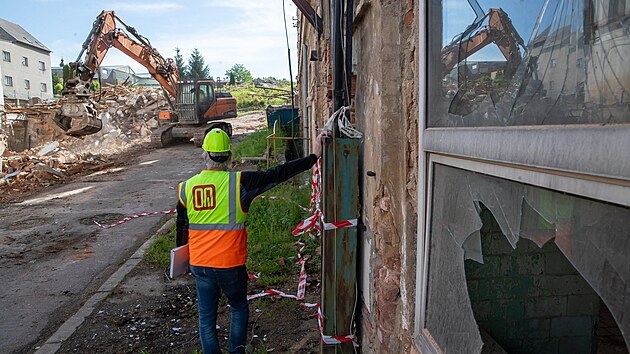 Demolice tovrnho arelu Bekon v Hrdku nad Nisou (29. kvtna 2024)