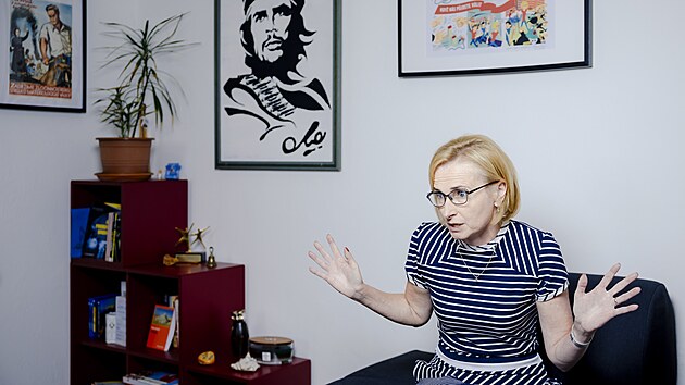 Europoslankyn� a p�edsedkyn� KS�M Kate�ina Kone�n� (22. kv�tna 2024)