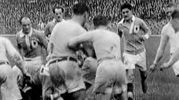 Potyka bhem rugby na olympiád v Paíi v roce 1924