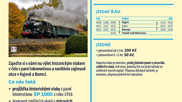Plakt akce 140 let trati Kyjov - Bzenec