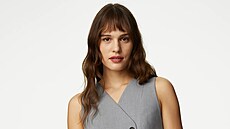 edá dvouadá vesta, Marks & Spencer, cena 1299 K. Byznys kalhoty zaruují...