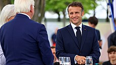Macron se v Berlín setkal s nmeckým prezidentem Frankem-Walterem...