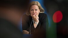 Spolková ministryn� vnitra Nancy Faeserová (SPD) hledá �e�ení migrace.