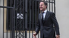 Nizozemský premiér Mark Rutte pichází na jednání lídr evropských zemí v...