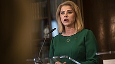 Lotyská premiérka Evika Siliová. (28. kvtna 2024)