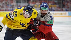 etí hokejisté bojují o postup do finále mistrovství svta proti védsku. V...