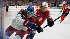 Finále MS v hokeji �výcarsko - �esko. Na snímku David �pa�ek. (26. kv�tna 2024)