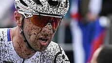 eský biker Ondej Cink bhem short tracku mu v Novém Mst na Morav.