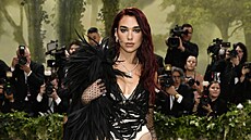 Dua Lipa zvolila krajky s korzetem a �istými detaily.