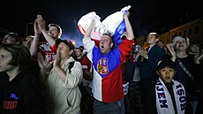 Hokejoví fanouci sledovali finále svtového ampionátu v Tebíi na Karlov...