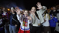 Hokejoví fanouci sledovali finále svtového ampionátu v Tebíi na Karlov...