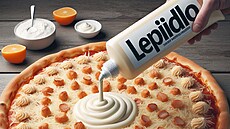 Lepidlo na pizze spolehliv pidrí sýr. Ne, opravdu to nezkouejte.