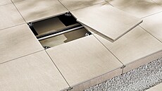 Quarzit Outdoor, detail pokládky na tere