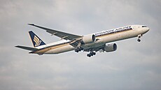 Boeing 777-300 ER letecké spolenosti Singapore Airlines (2. srpna 2023)