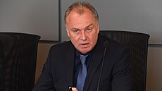 Podnikatel Petr Látal u olomouckého krajského soudu (23. kvtna 2024).