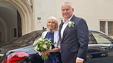 Magda Gubová a Jiří Kajínek jsou manželé. (Brno, 23. května 2024)