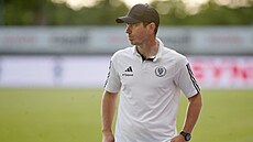 Zlínský kou� Bronislav �ervenka b�hem utkání s Jabloncem.