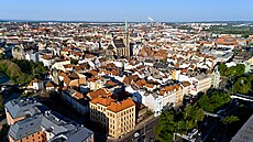 Centrum Plzn� s katedrálou sv. Bartolom�je (13. kv�tna 2024)