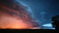 Supercelární boue nad Jihlavou. (19. kvtna 2024)
