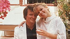 Vlastimil Harapes a Tereza Herz Pokorná na její svatb (1987)